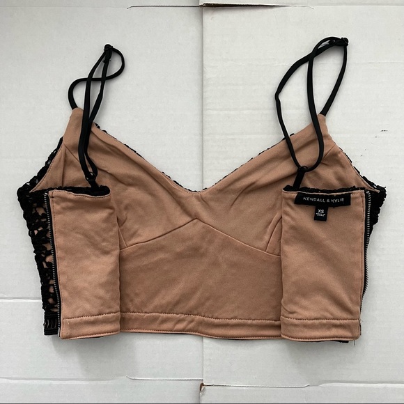 Kendall & Kylie Black Lace Crop Tank - Picture 4 of 6